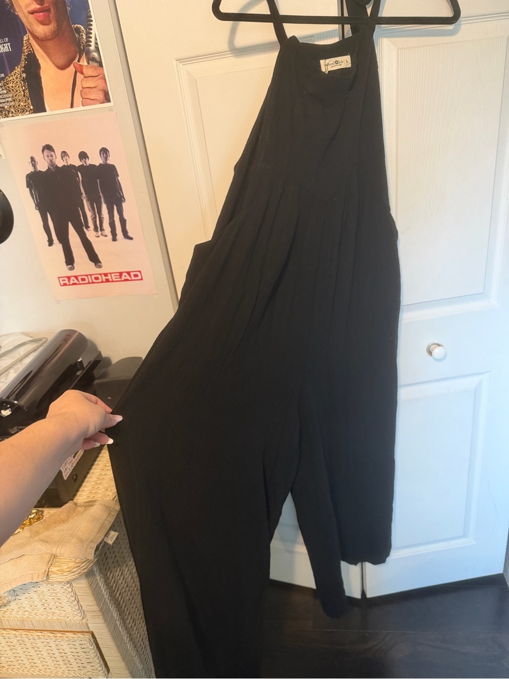 NATURAL LIFE brand new Black Wide-Leg Halter Jumpsuit